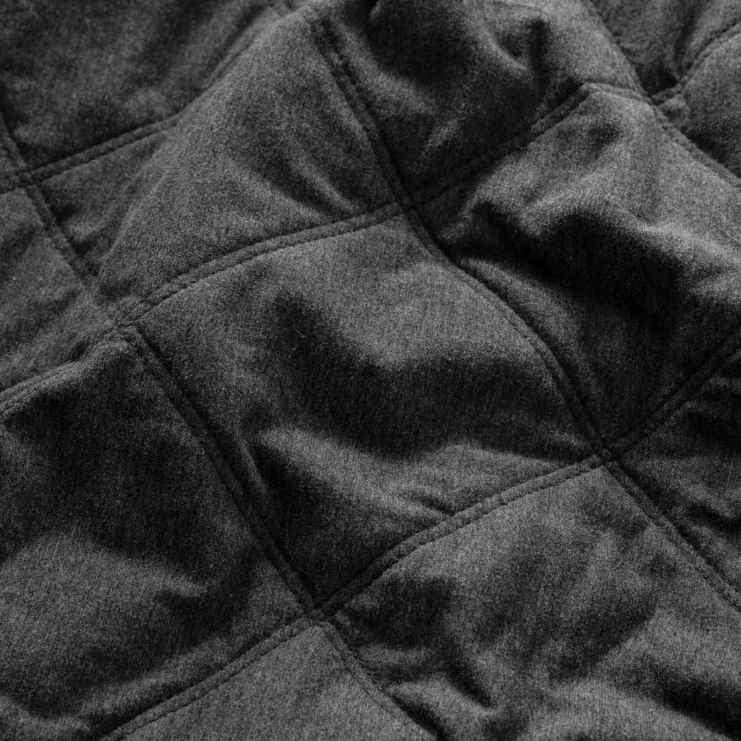 Miller Jersey - Charcoal Marle Quilted