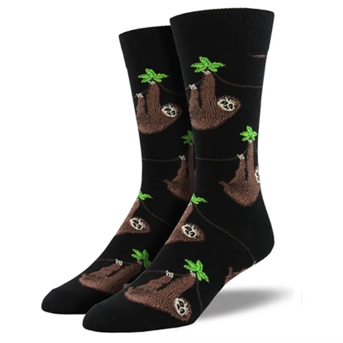 'Sloth' Men's printed socks
